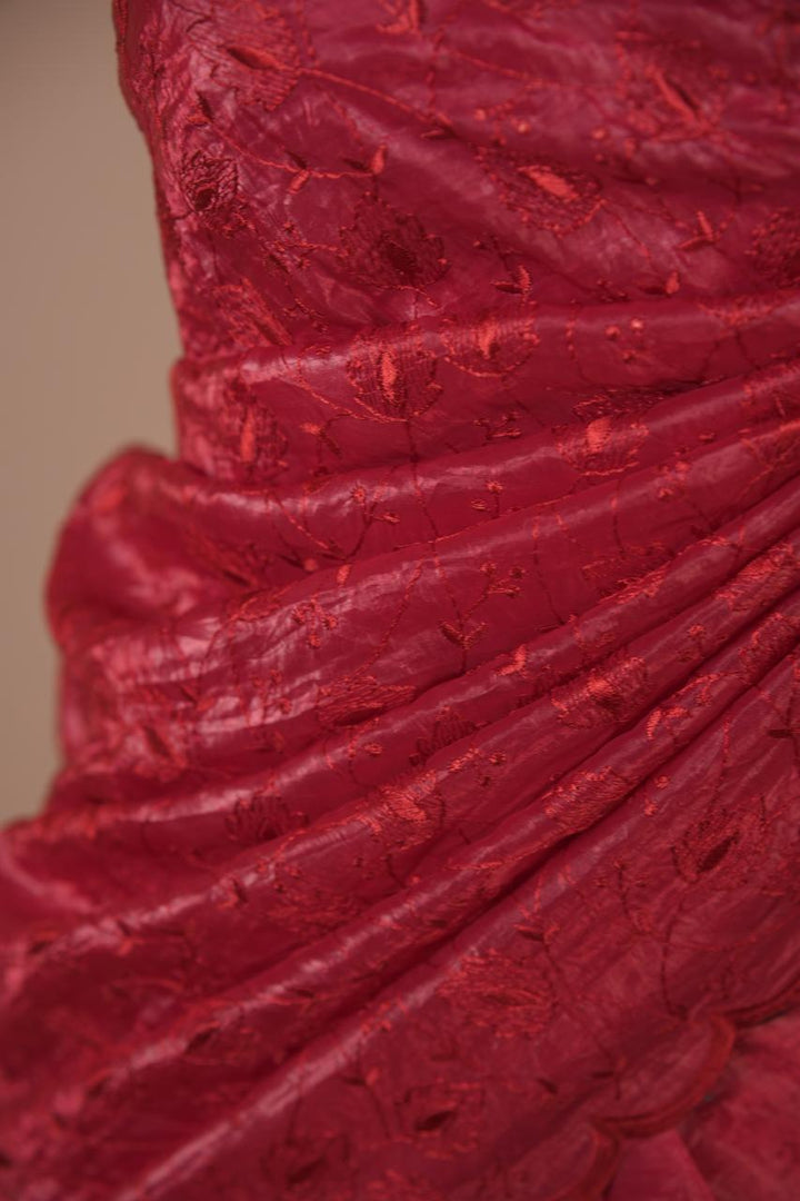 Shimmer Crepe Saree TSA5804