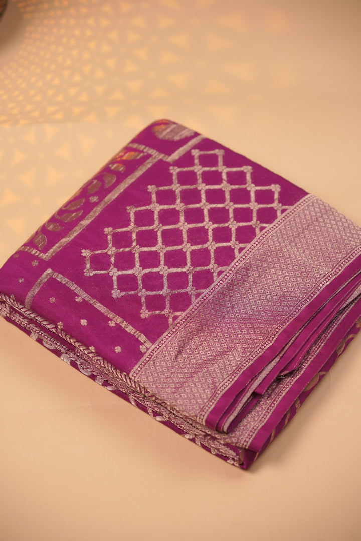 Semi Banarasi Saree TSA01513