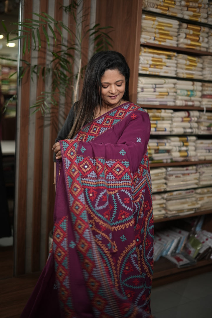 Viscose Organza Saree TSA5908