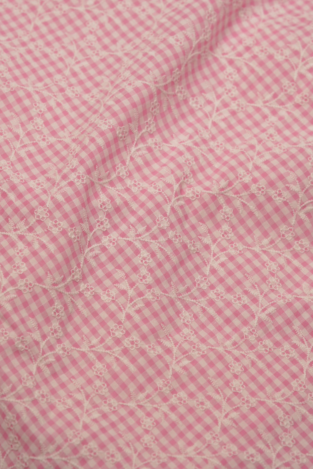 Cotton Check Material TRF5823