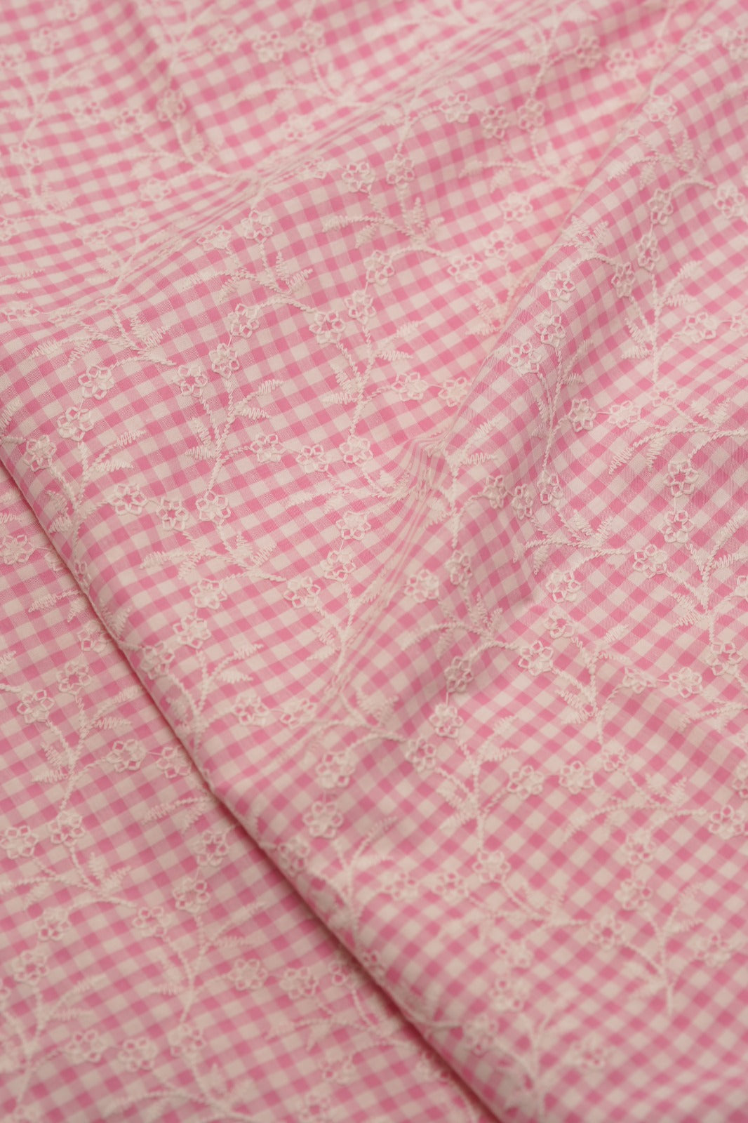 Cotton Check Material TRF5823