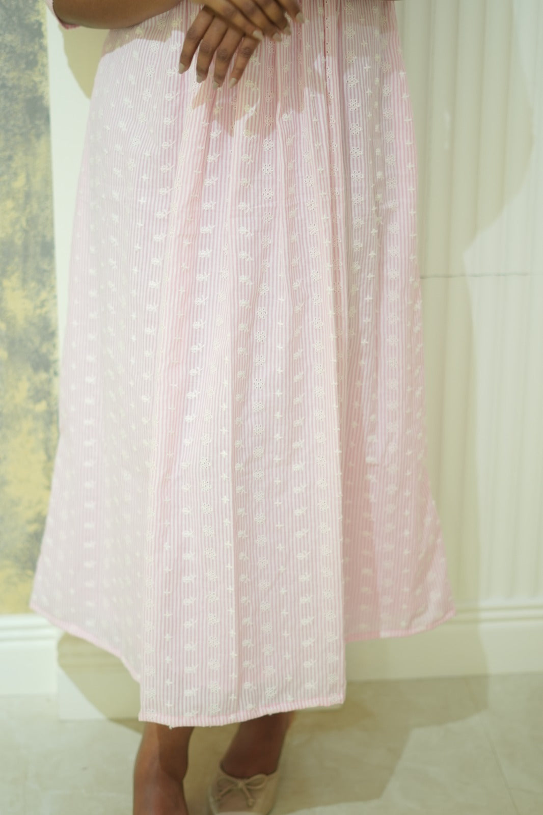 Pink cotton dress TKTB1061