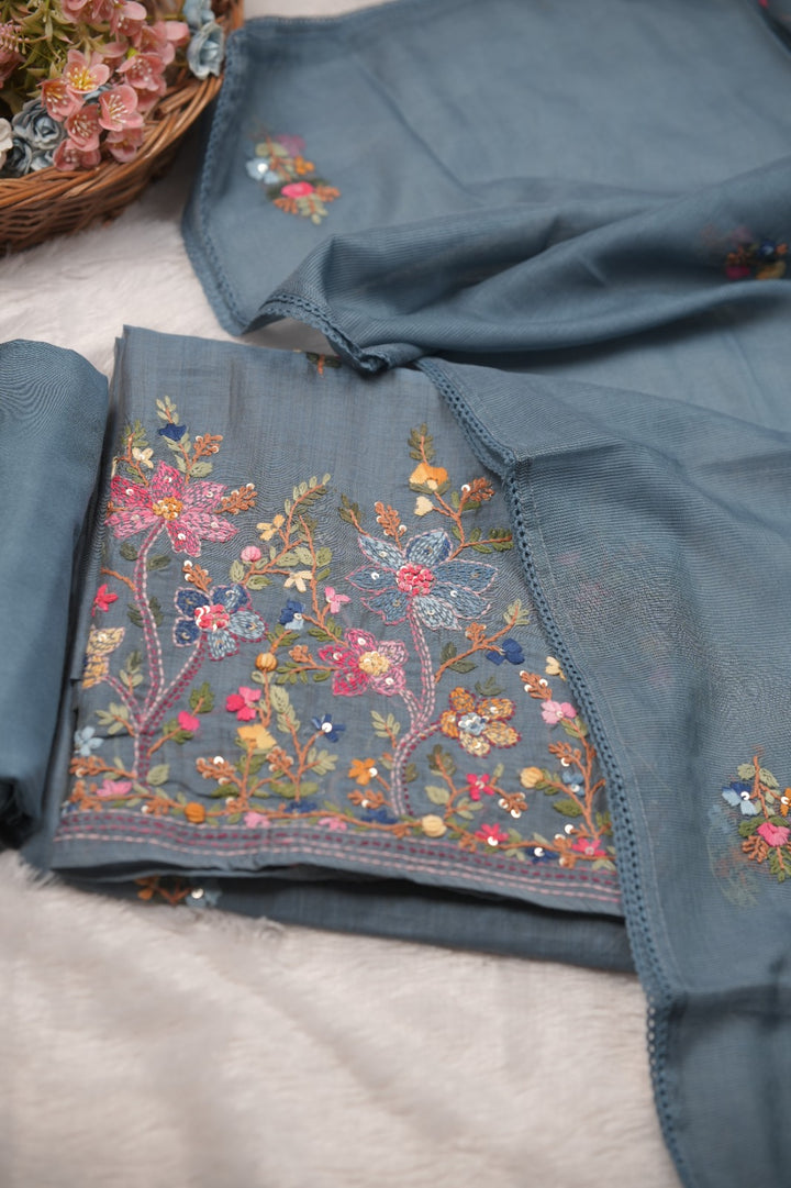 Semi Chanderi Salwar TSS01627