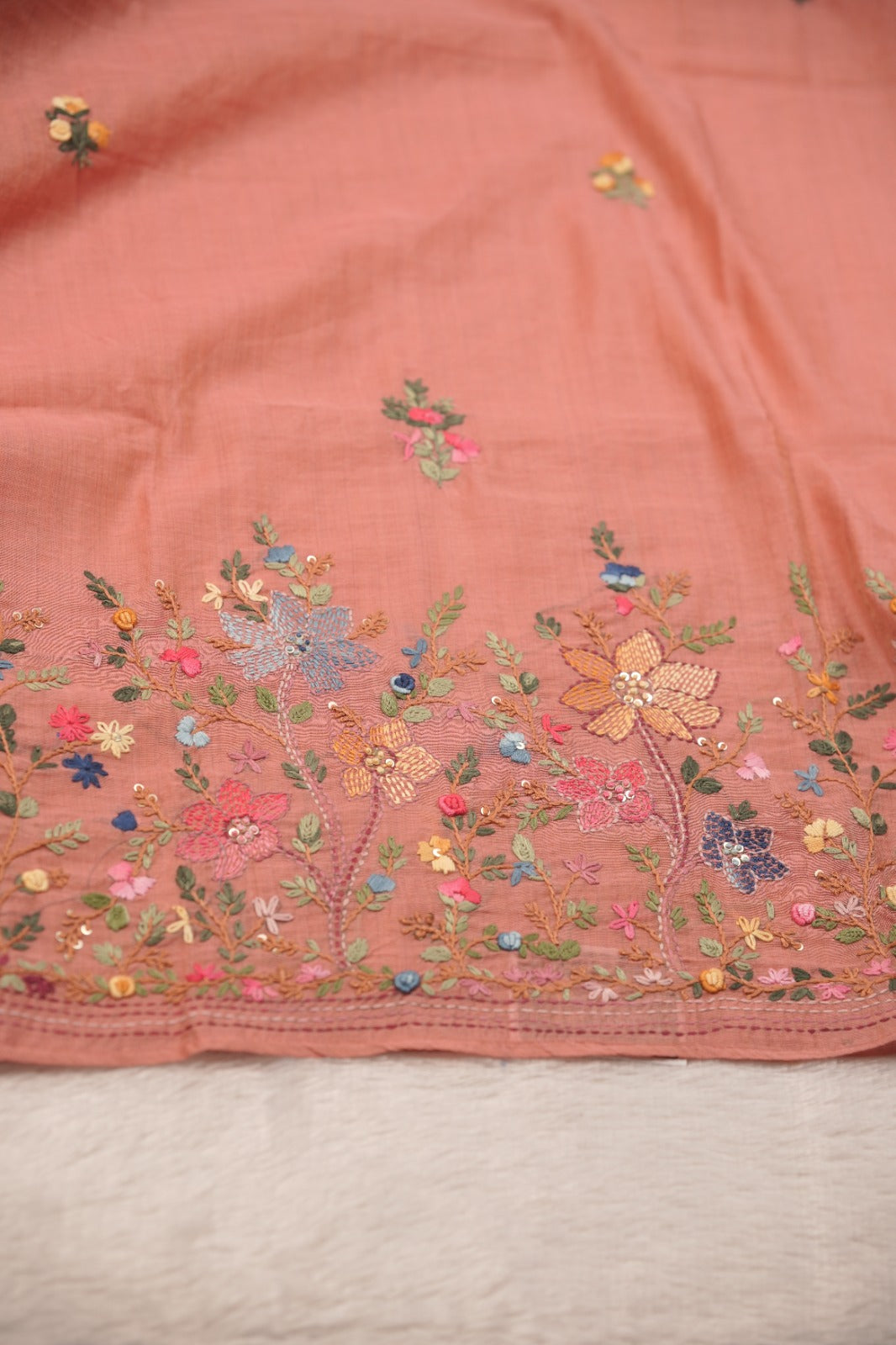 Semi Chanderi Salwar TSS01599