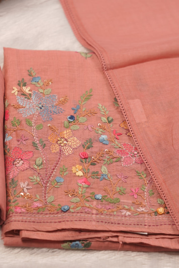 Semi Chanderi Salwar TSS01599