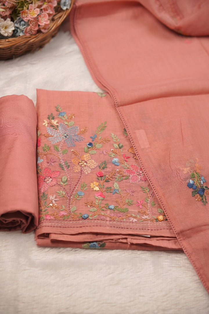 Semi Chanderi Salwar TSS01599