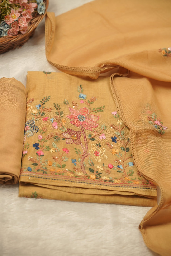 Semi Chanderi Salwar TSS01598