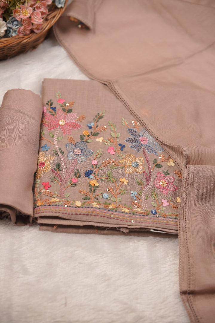 Semi Chanderi Salwar TSS01597