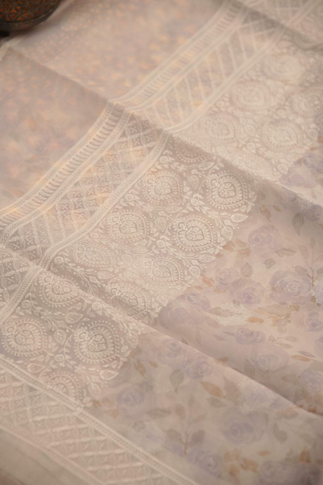 Nylon Organza Saree TSA01642