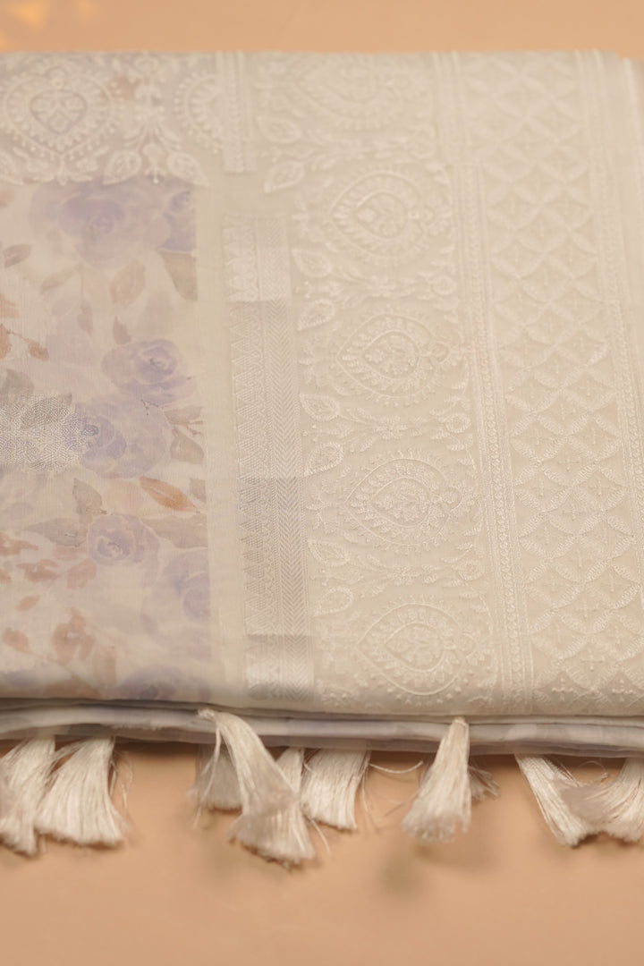 Nylon Organza Saree TSA01642