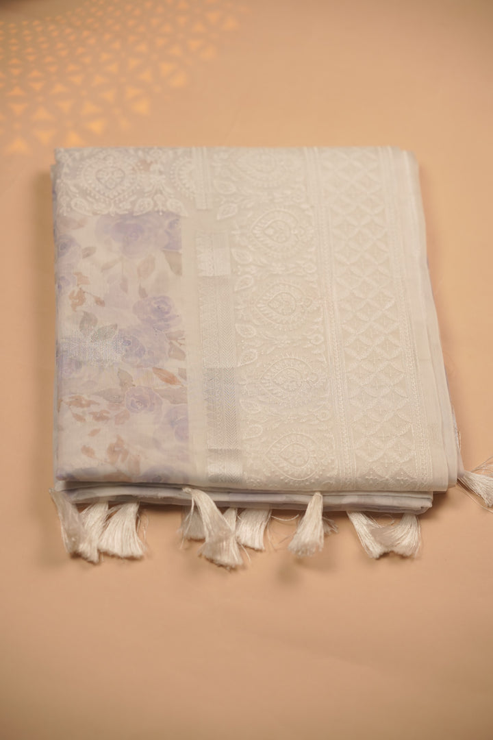 Nylon Organza Saree TSA01642