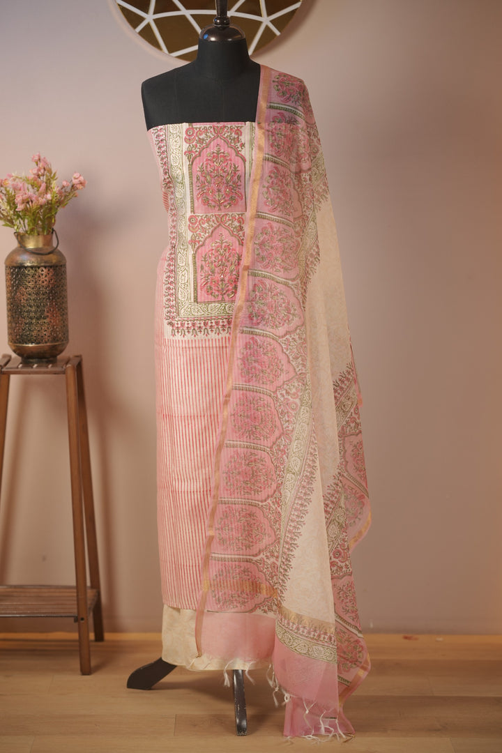 Semi Chanderi Salwar TSS01669