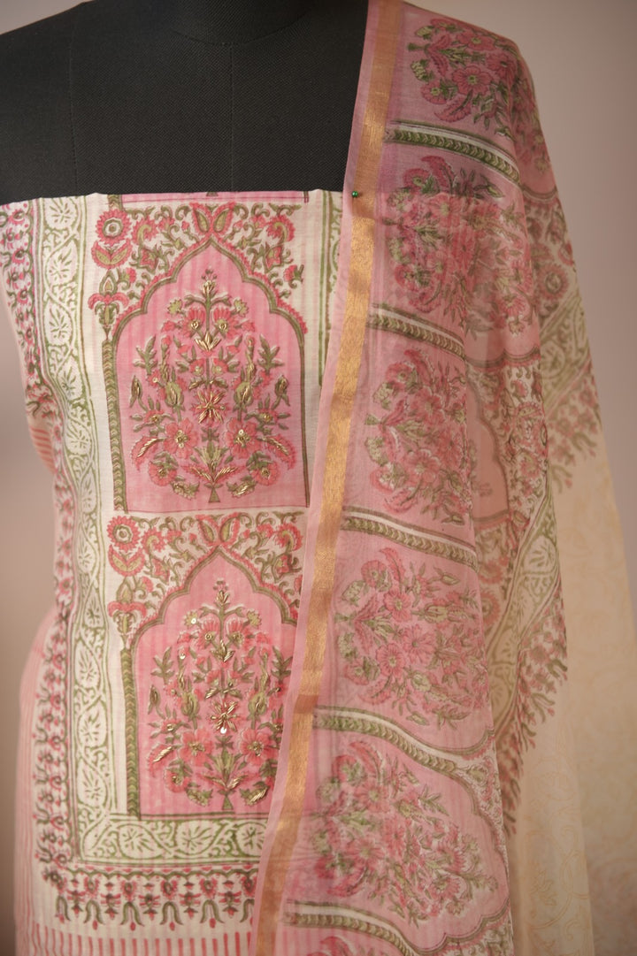 Semi Chanderi Salwar TSS01669
