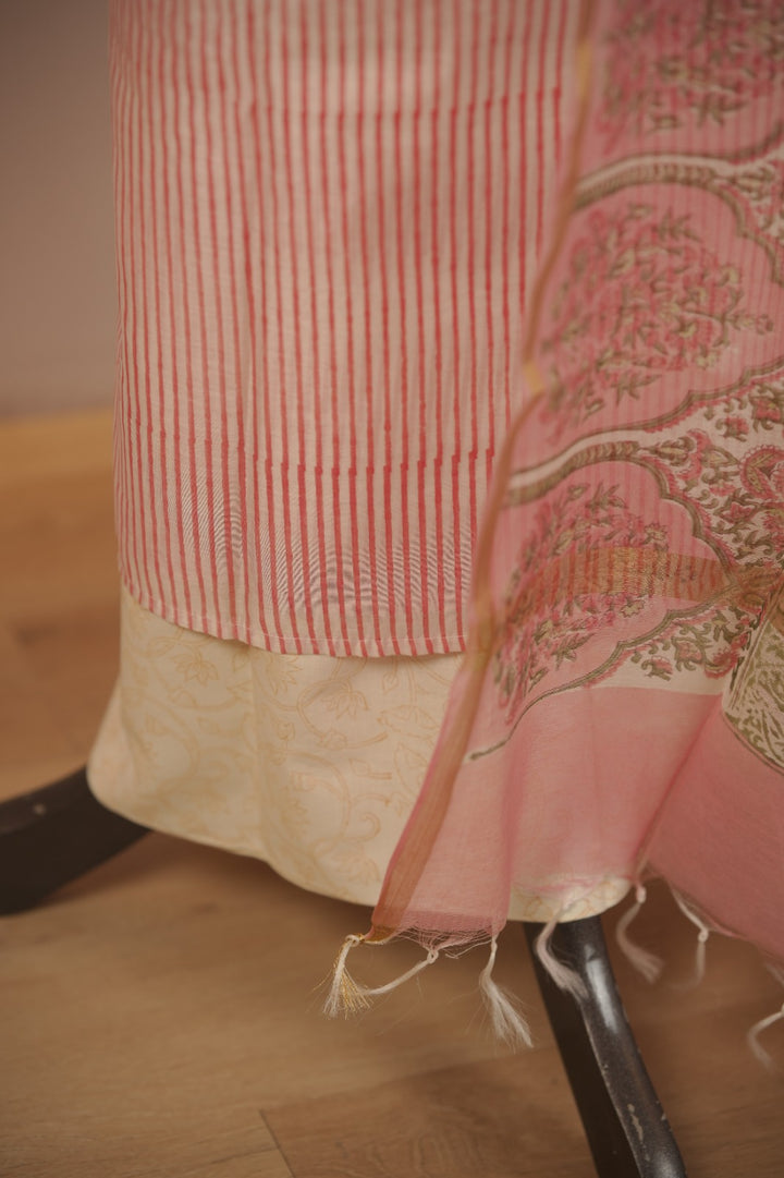 Semi Chanderi Salwar TSS01669