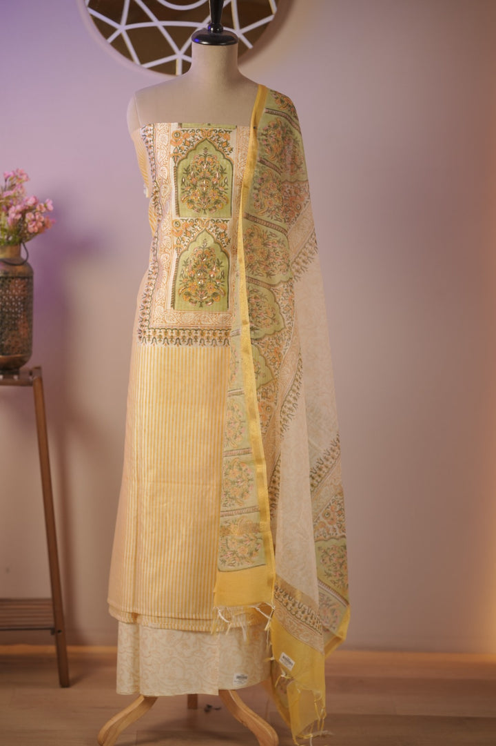 Semi Chanderi Salwar TSS01670