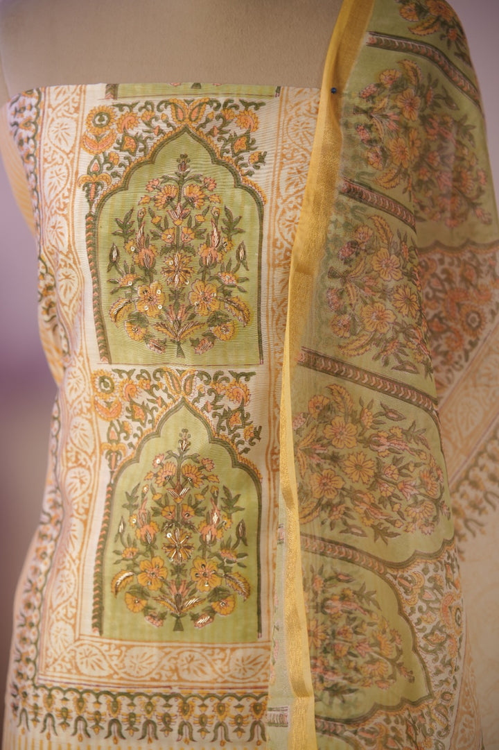 Semi Chanderi Salwar TSS01670