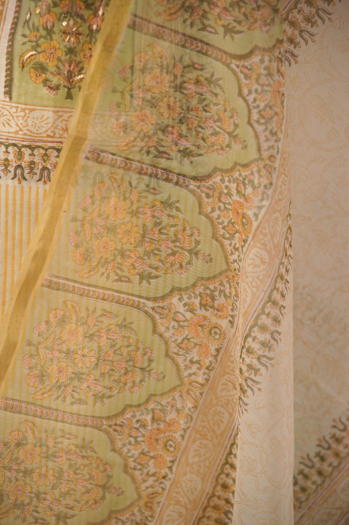 Semi Chanderi Salwar TSS01670