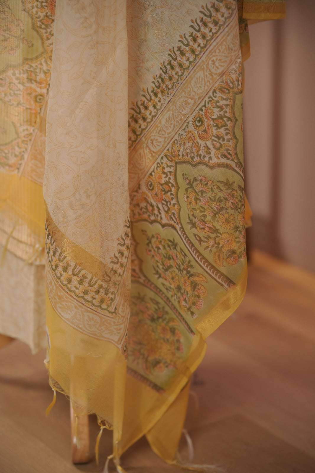 Semi Chanderi Salwar TSS01670