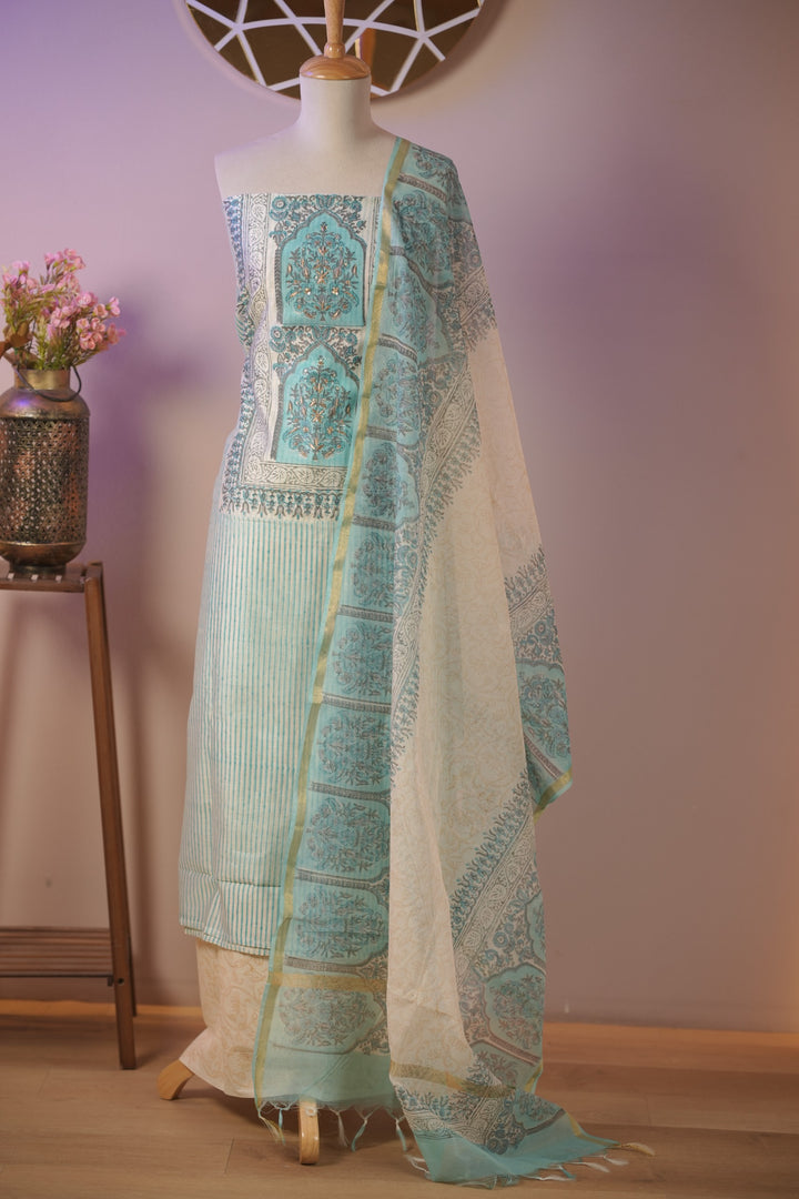 Semi Chanderi  Salwar TSS01671