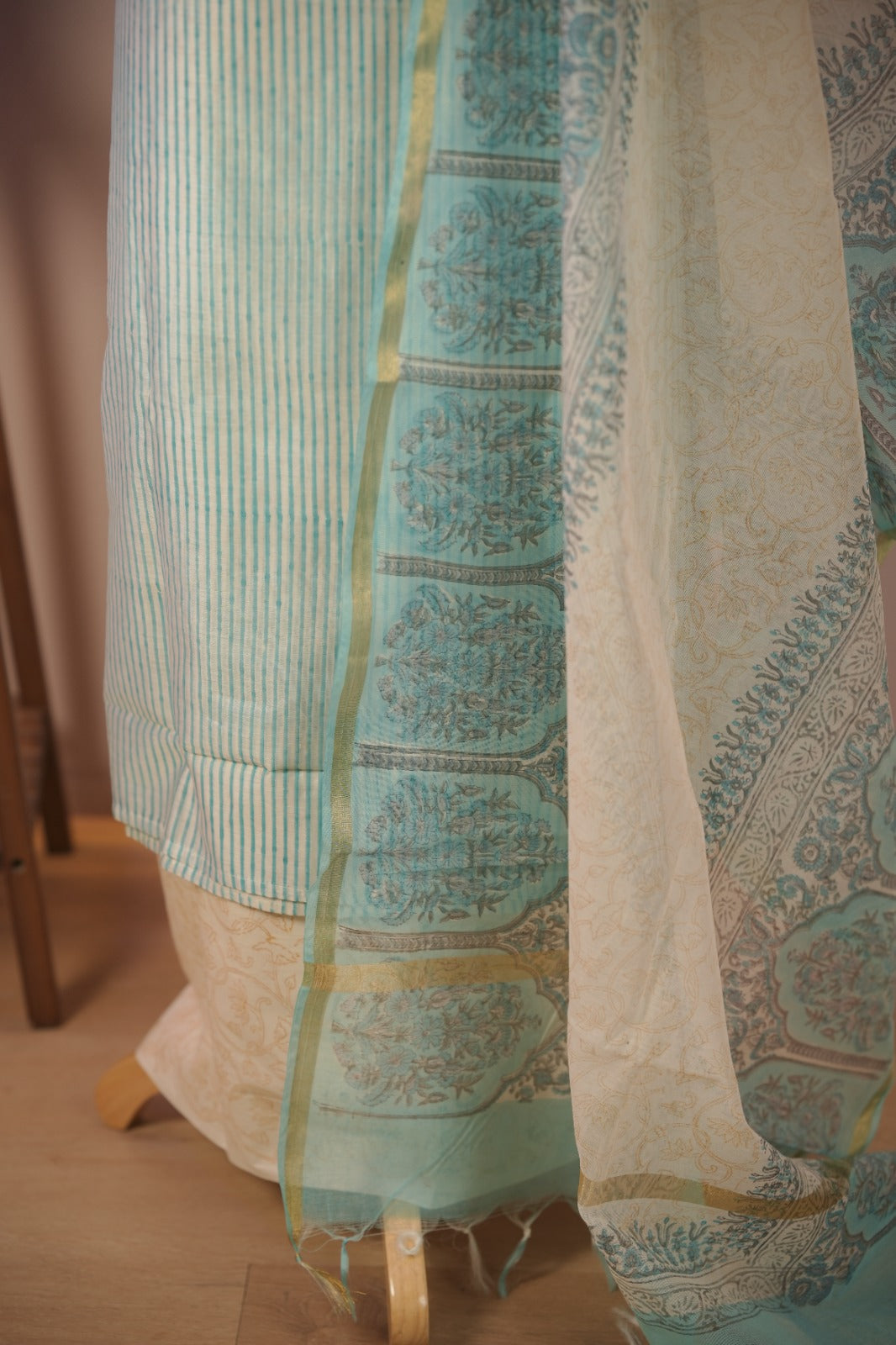 Semi Chanderi  Salwar TSS01671