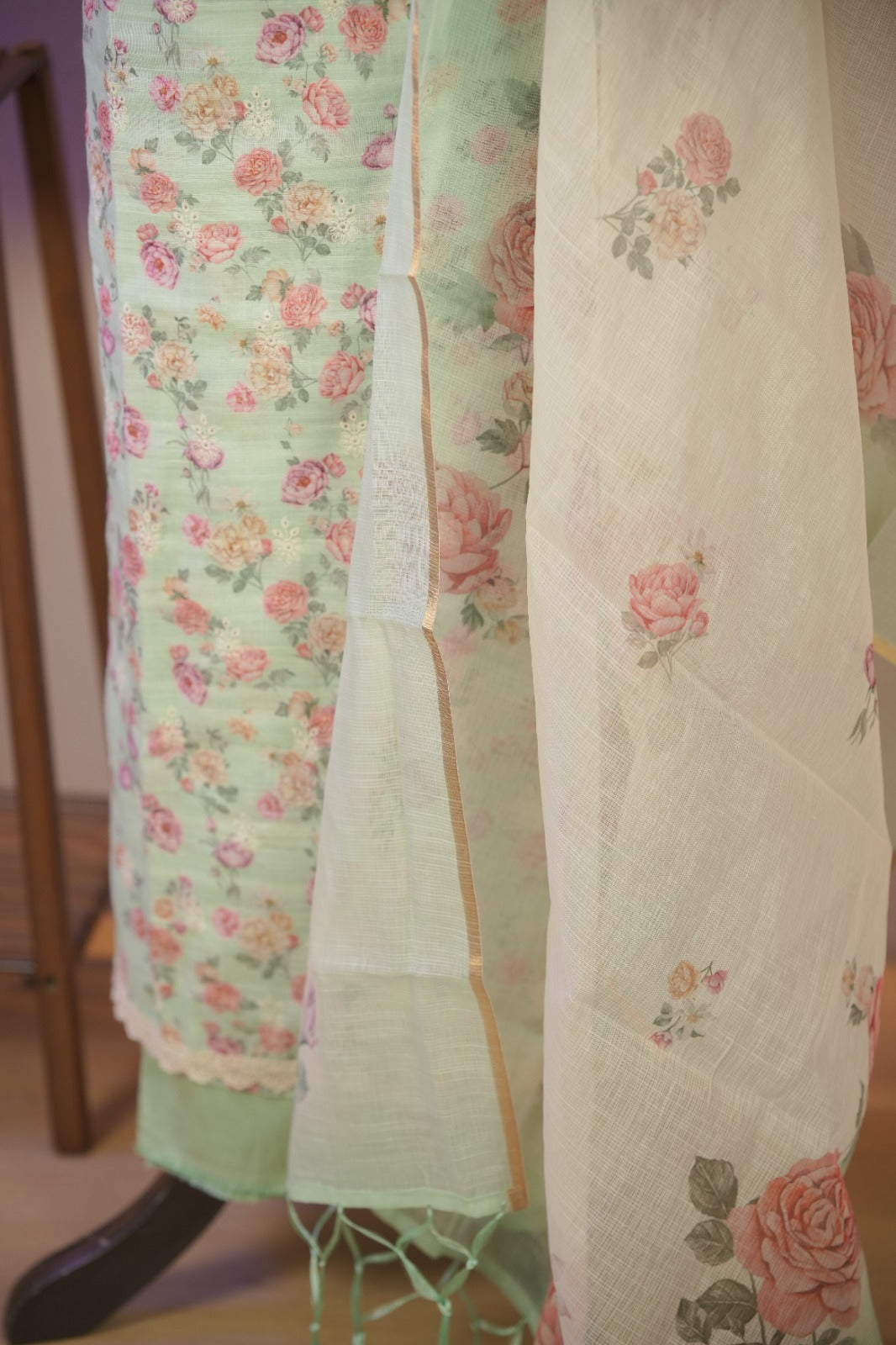 Semi Chanderi Salwar TSS01699