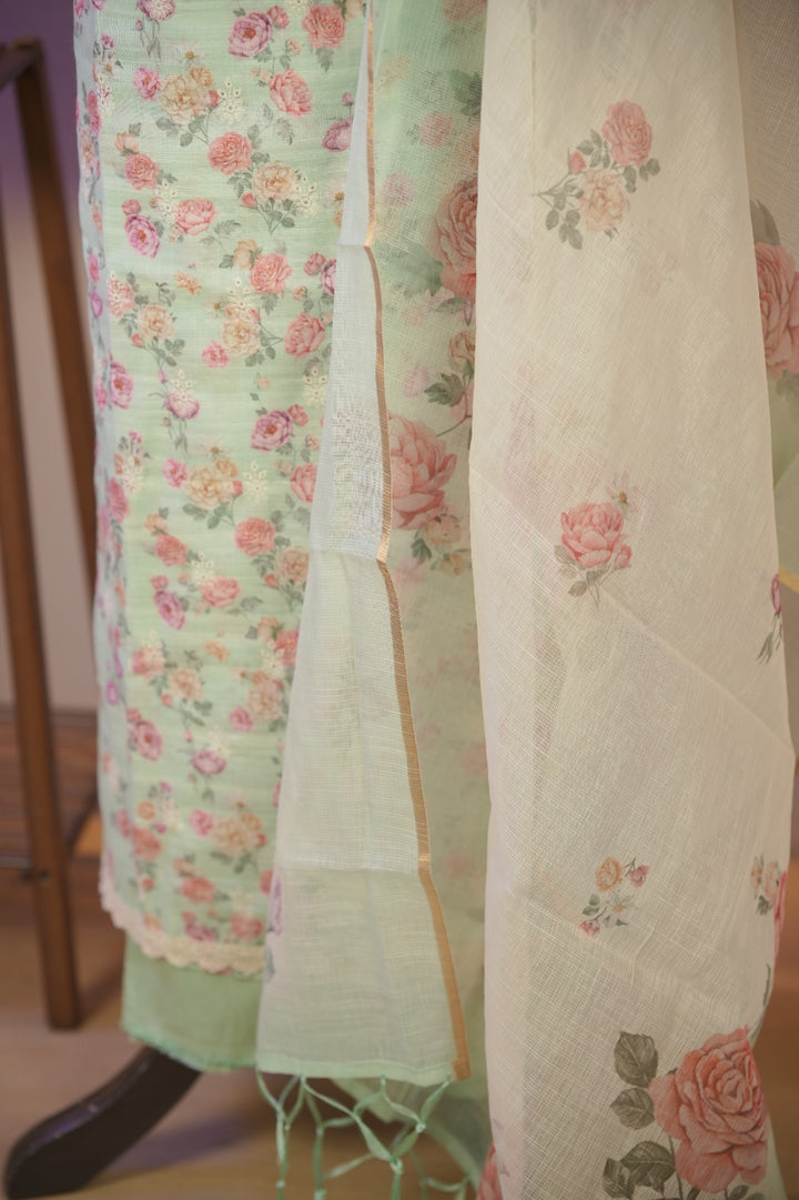 Semi Chanderi Salwar TSS01699