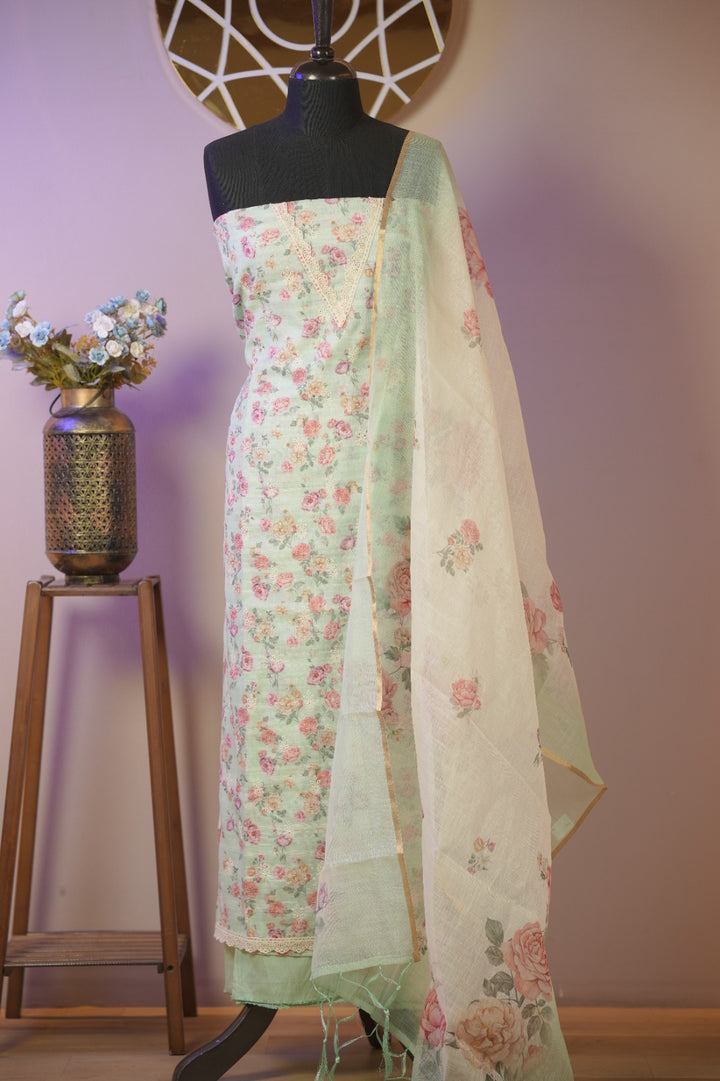 Semi Chanderi Salwar TSS01699