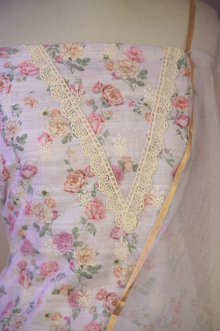 Semi Chanderi Salwar TSS01697