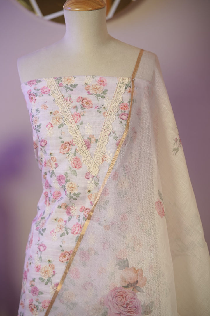 Semi Chanderi Salwar TSS01697