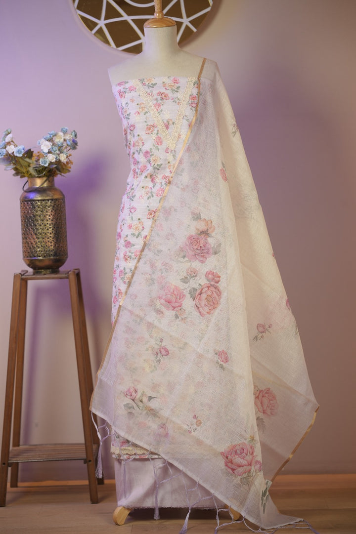 Semi Chanderi Salwar TSS01697