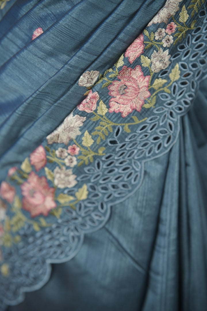 Semi Tussar Saree TSA 01723