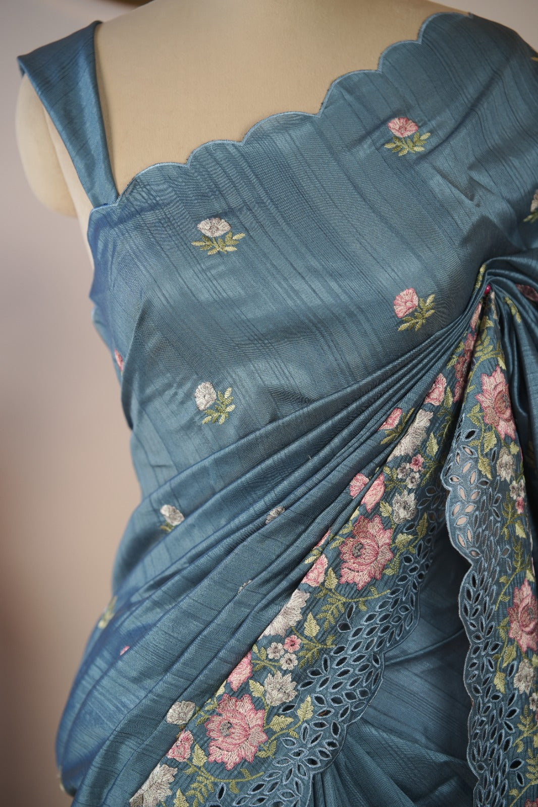 Semi Tussar Saree TSA 01723