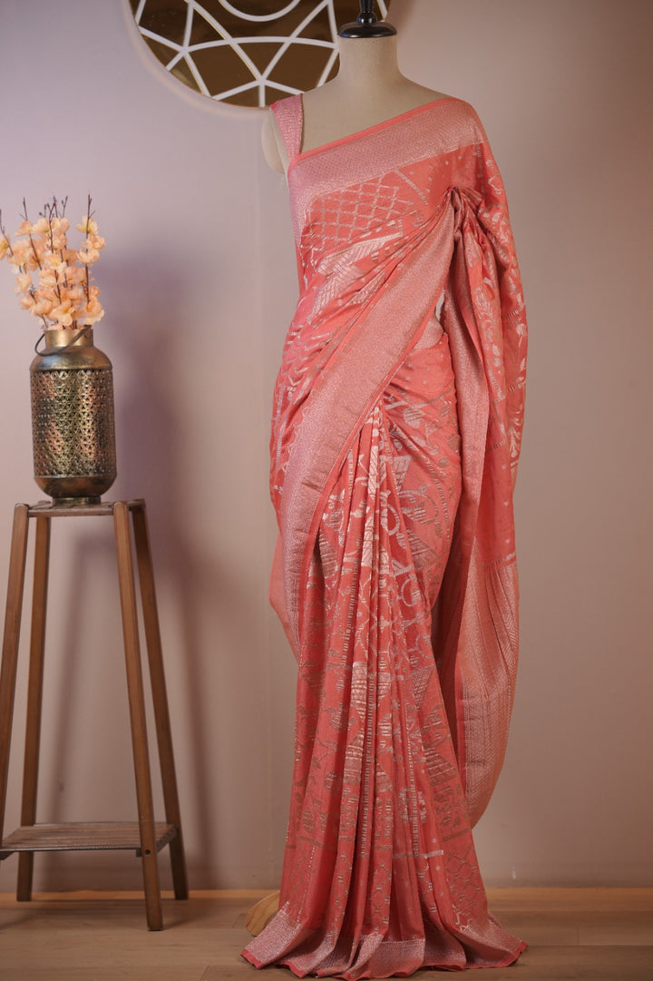 Semi Banarasi Saree TSA01732