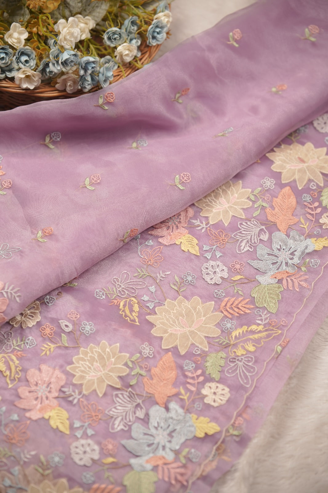 Glass Organza Saree TSA5881