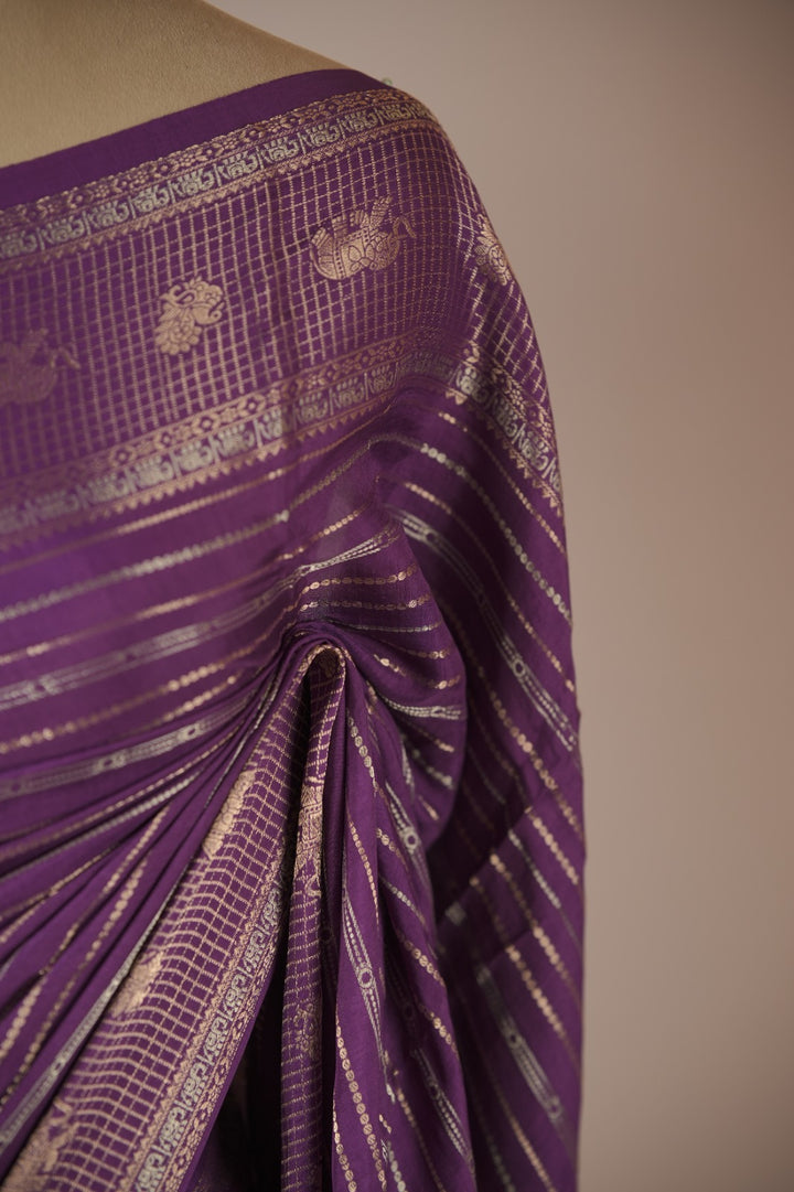 Semi Banarasi Saree TSA01729
