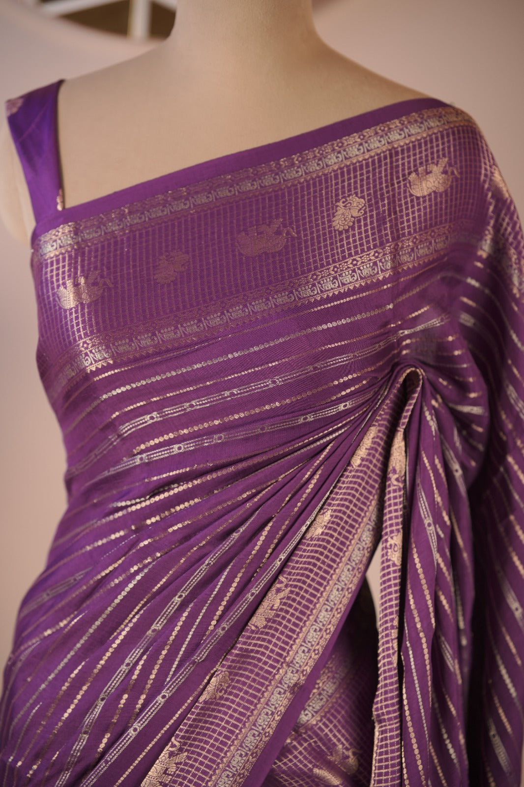 Semi Banarasi Saree TSA01729