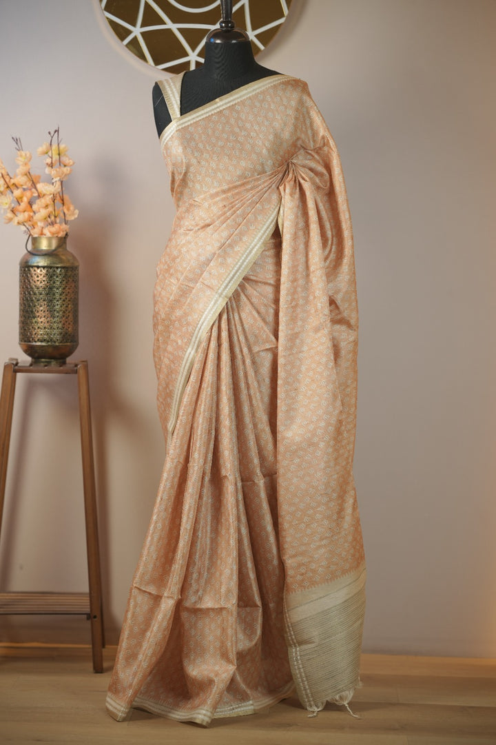 Semi Tussar Saree TSA01717