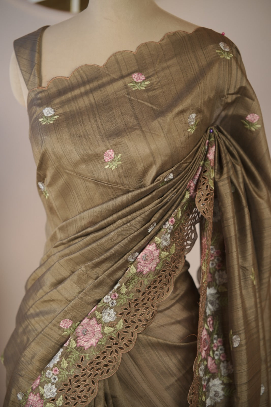 Semi Tussar Saree TSA01722