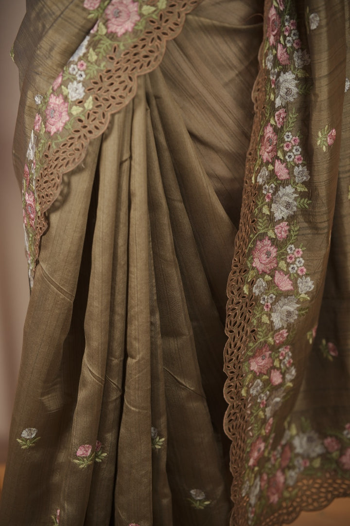 Semi Tussar Saree TSA01722