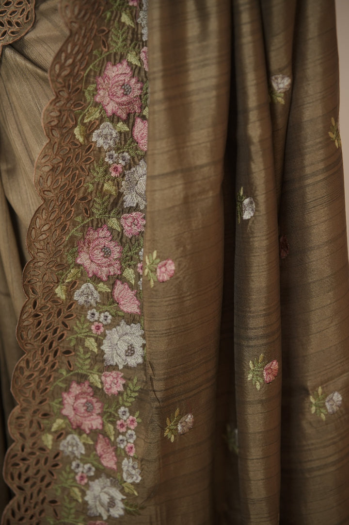 Semi Tussar Saree TSA01722