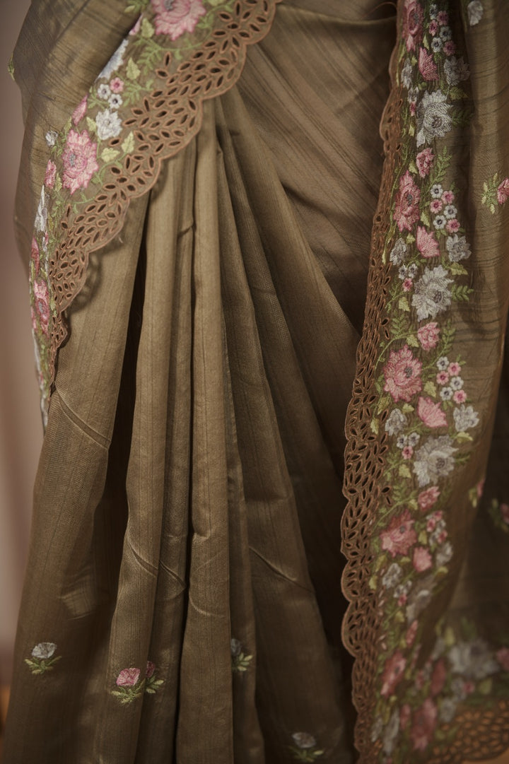 Semi Tussar Saree TSA01722