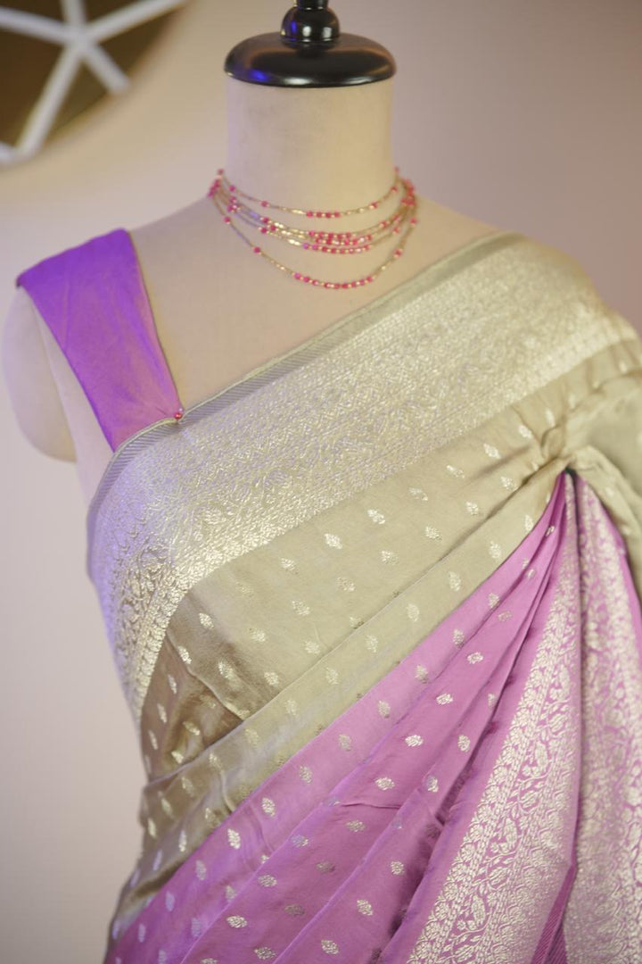 Semi Satin Saree TSA5889