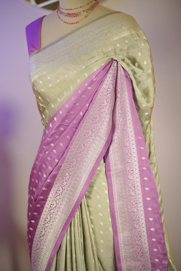 Semi Satin Saree TSA5889