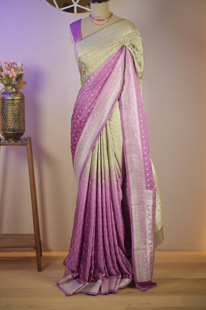 Semi Satin Saree TSA5889