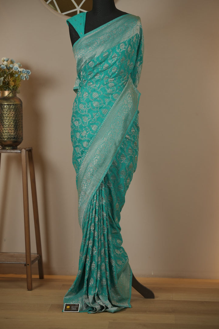 Semi Banarasi Saree TSA01739