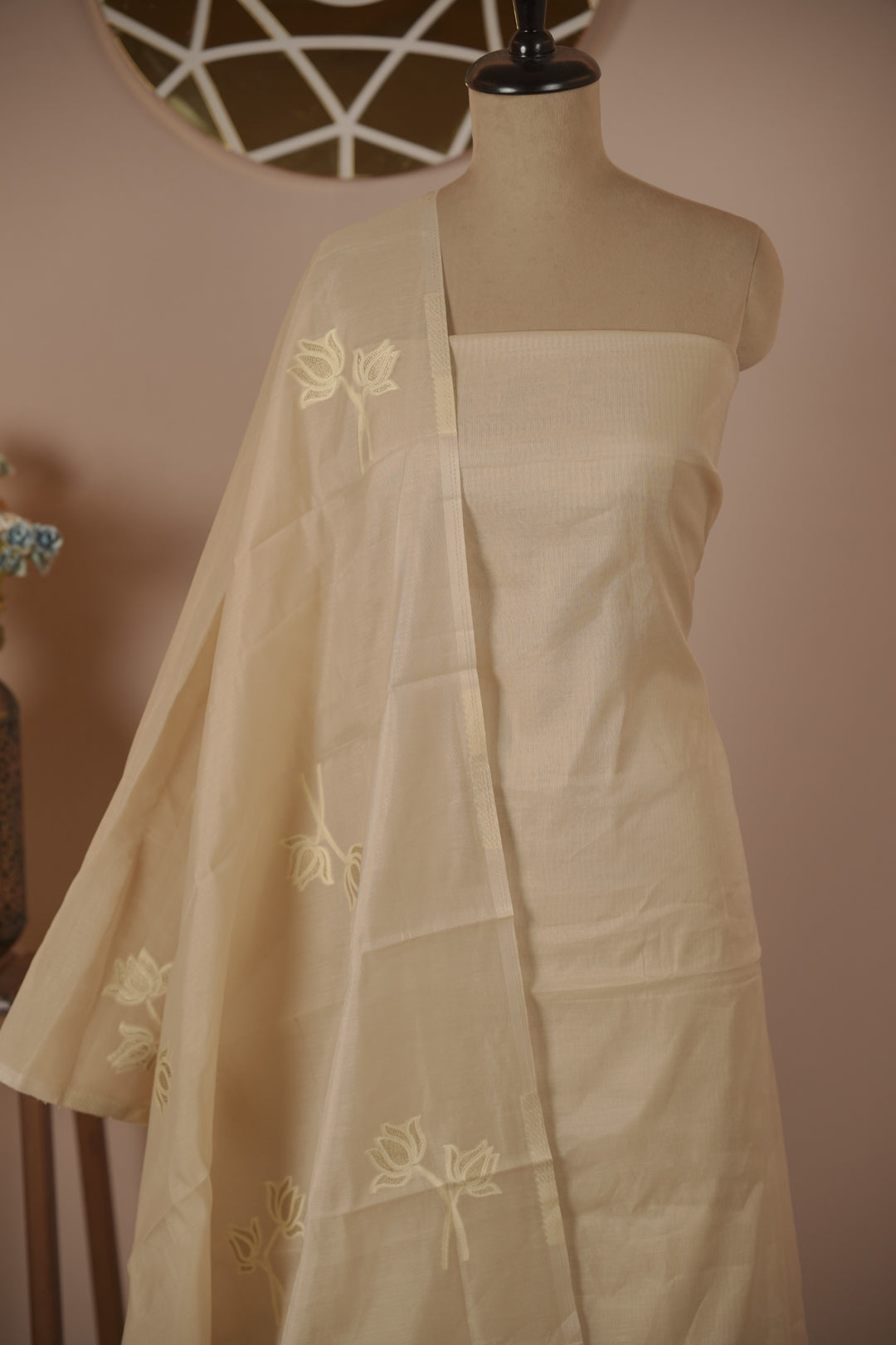 Semi Chanderi Salwar TSS01737