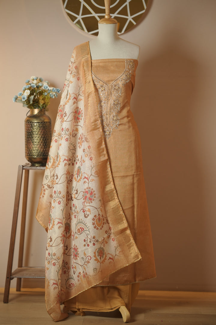 Semi Chanderi Salwar TSS01738