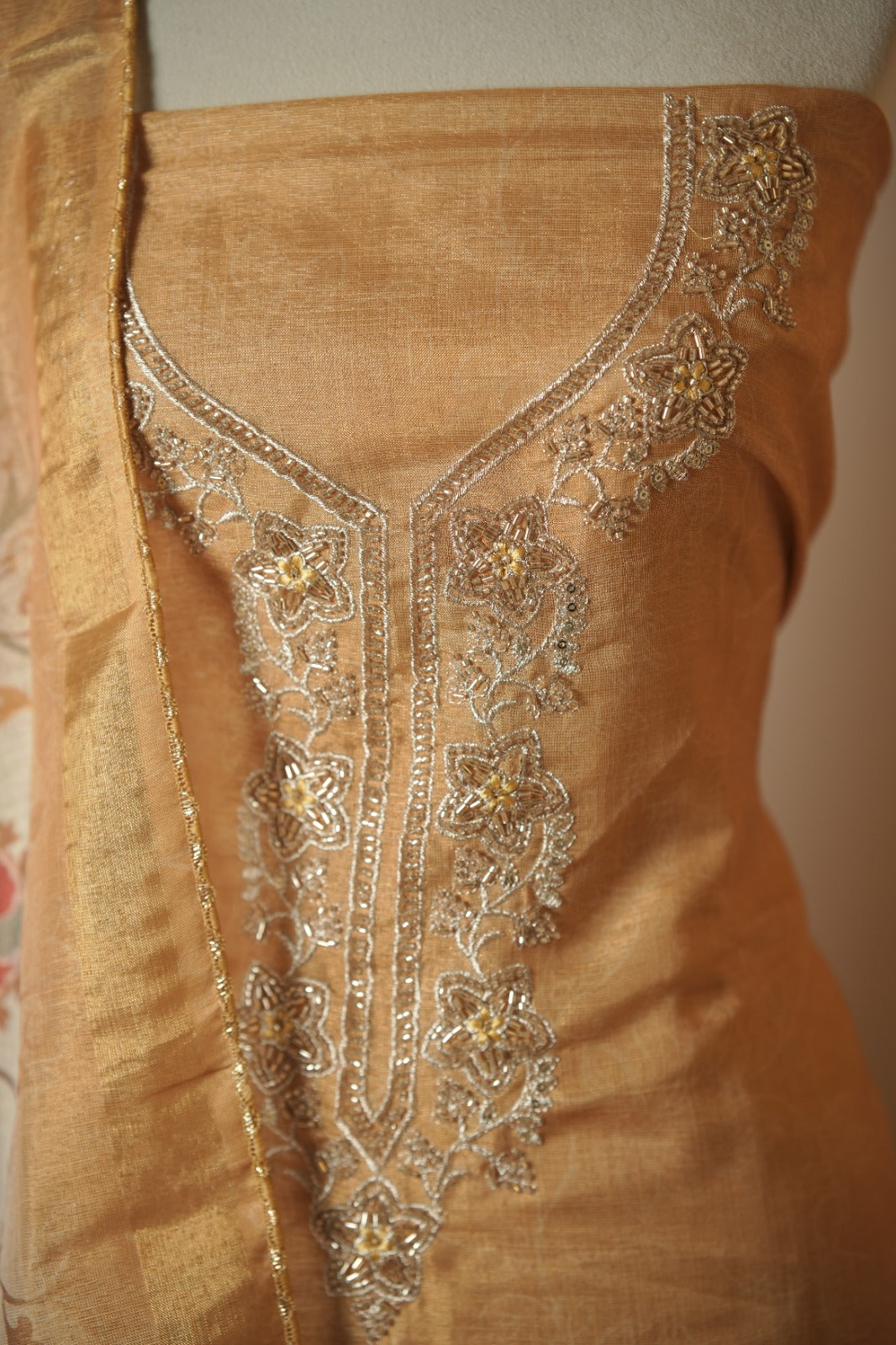 Semi Chanderi Salwar TSS01738