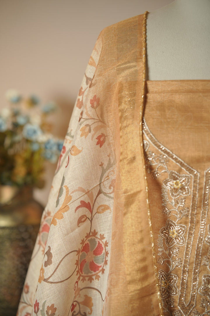 Semi Chanderi Salwar TSS01738