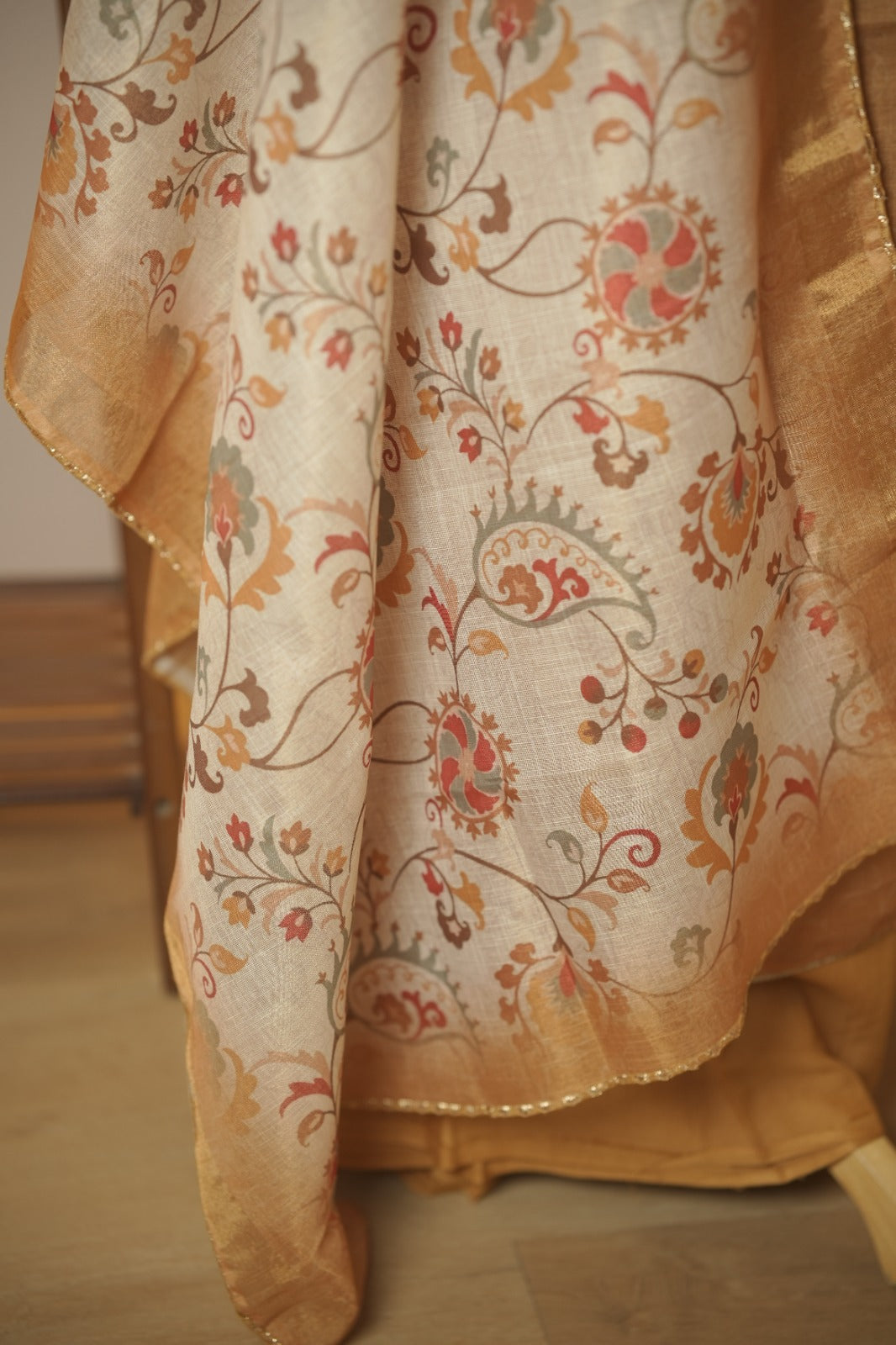 Semi Chanderi Salwar TSS01738